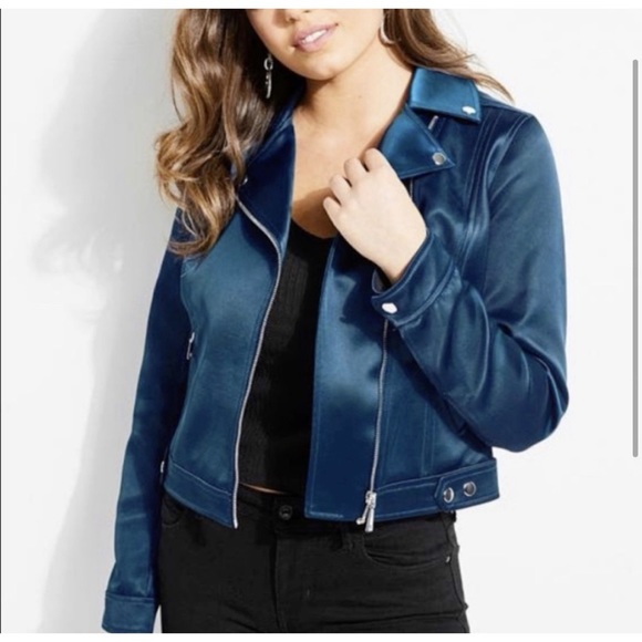 🌺 Guess Blue Lightweight Fall Jacket Size XS - Picture 1 of 7